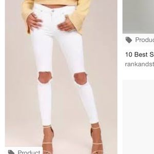 Free people white pants